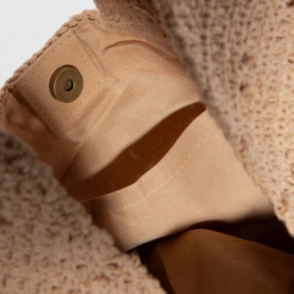 Diamond Crochet Knit Hobo Bag - Picture 2 of 3